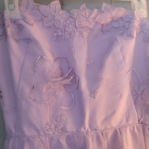 Vintage Eve Of Milady Lavender Formal Gown Wedding Prom Homecoming Fairy Romance - Picture 3 of 16